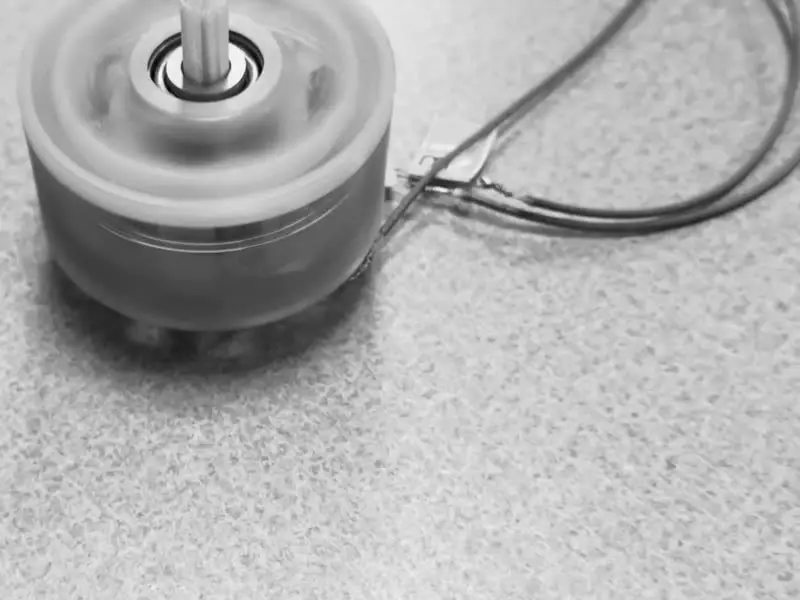 The motor spinning on the bench, Rev 3.